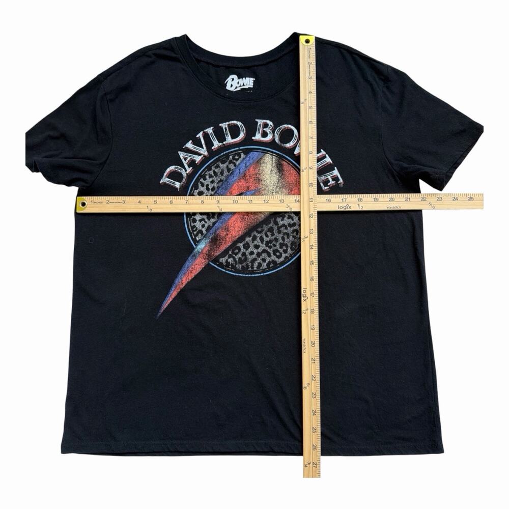 David Bowie T-Shirts Bundle Of 2 Womens Large Black Blue Distressed Casual Rock - Picture 4 of 12